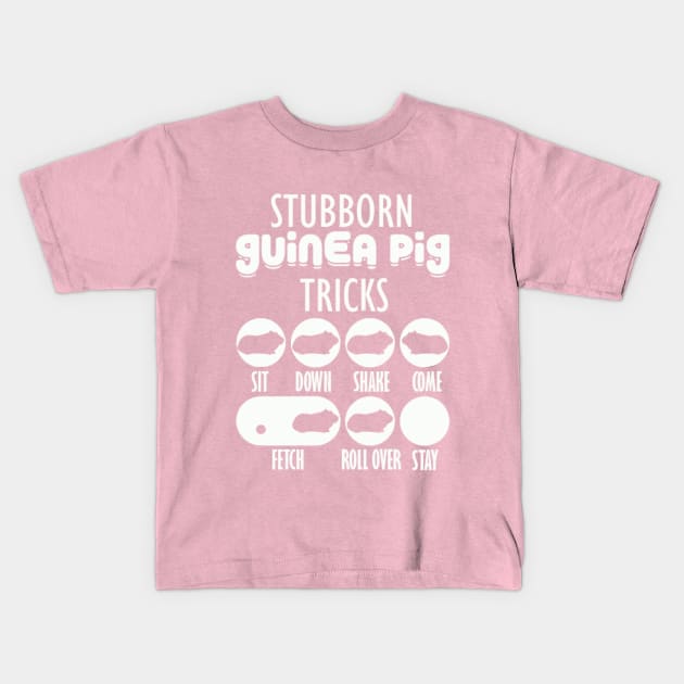 Stubborn Guinea Pig tricks with seven styles Kids T-Shirt by CathyStore